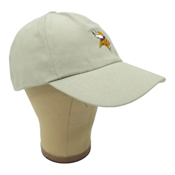 NFL Minnesota Vikings Football Adjustable Size Strapback Cap Baseball Hat Khaki - Picture 3 of 13